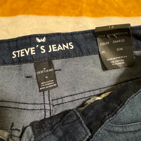 Steve’s Jeans brand Boy’s size 16 biker style straight leg jeans - Picture 5 of 5